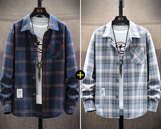 Camisa Casual Hombre Estilo Coreano Moderna con Volantes - Image 7