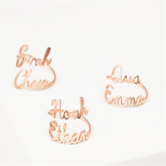 Anillo Personalizado de Acero Inoxidable con Letras - Image 12