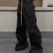 Pantalón de Trabajo Multibolsillos Pierna Ancha Casual