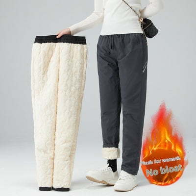 Pantalones Tácticos Impermeables Acolchados con Lana de Cordero para Hombre y Mujer - Image 7