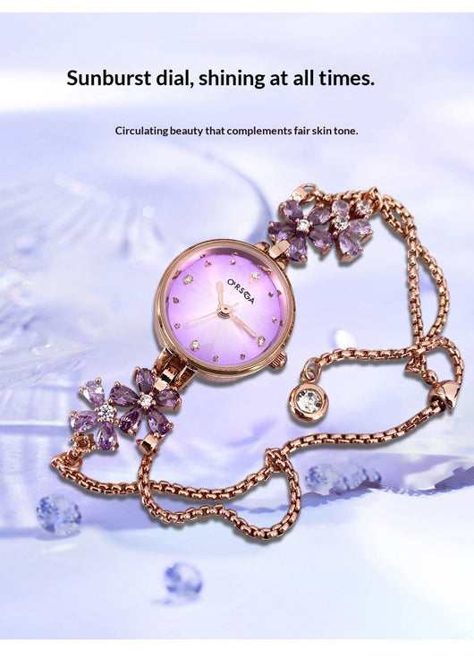 Reloj Pulsera para Mujer con Diamantes Incrustados - Image 11