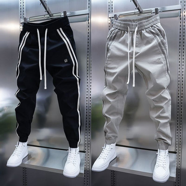 Pantalones Casuales Holgados a Rayas para Hombre