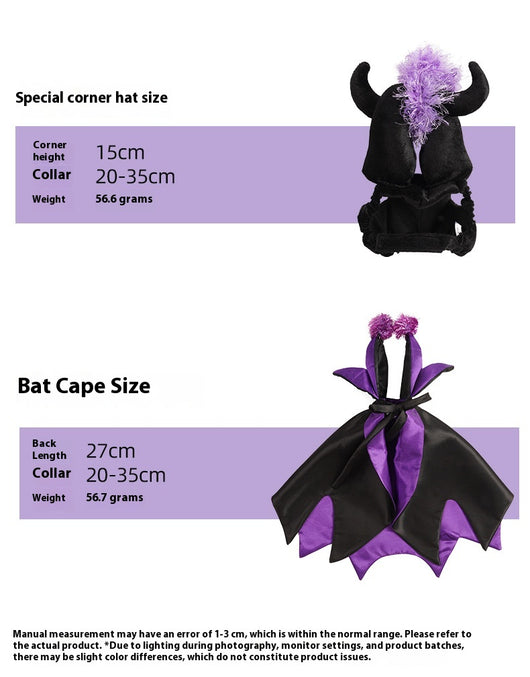 Disfraz de Demonio para Mascotas - Capa y Cuernos Halloween - Image 10