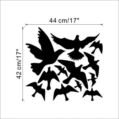 Vinilo Decorativo Gaviota Volando en Negro - Image 3