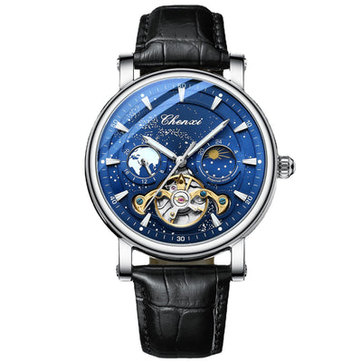 Reloj Mecánico Tourbillon Hueco Fase Lunar Xinghe con Esfera Luminosa - Image 3