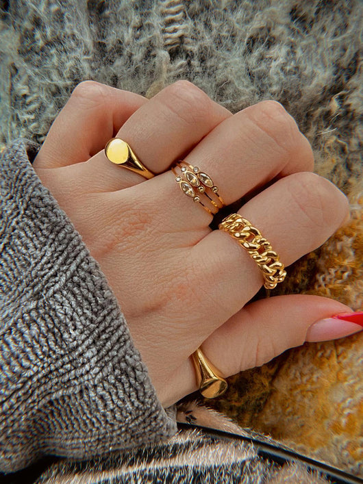 Anillo de Perla de Agua Dulce y Circón Delicado - Image 5