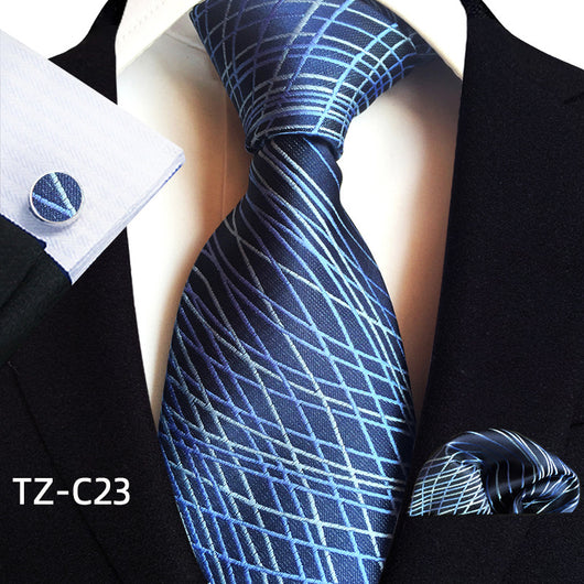 Traje de Tres Piezas Elegante para Hombre con Corbata, Pañuelo y Puños - Image 24