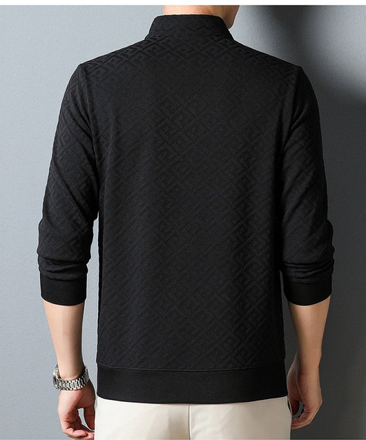 Camisa Casual con Cuello de Solapa y Cierre de Cremallera para Hombre - Image 11