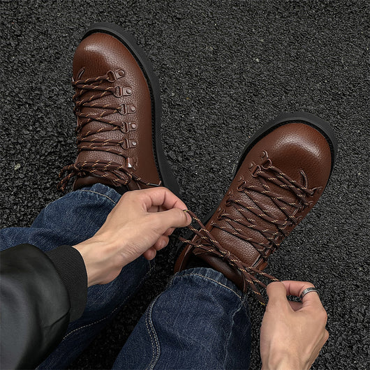 Zapatos de Cuero Británicos para Hombre - Estilo Moderno y Atrevido - Image 3