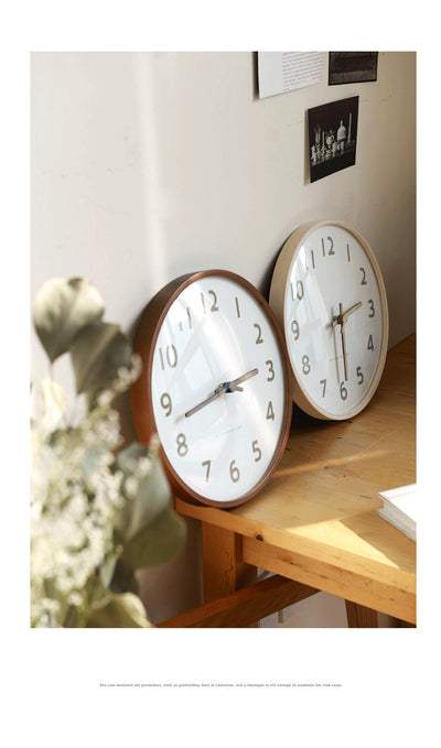 Reloj de Pared Nórdico Moderno 30cm Madera Maciza Silencioso - Image 13