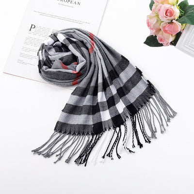Bufanda Escocesa de Invierno Estilo Británico - Image 7