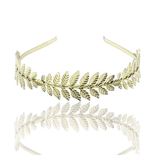 Diadema Barroca Hoja Europea Joyería Nupcial Elegante - Image 5