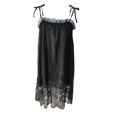 Camisón Sexy de Verano en Encaje y Gasa con Tirantes Ajustables - Image 2