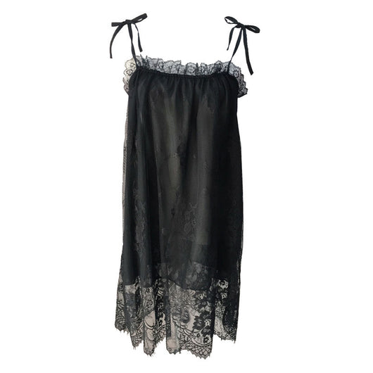 Camisón Sexy de Verano en Encaje y Gasa con Tirantes Ajustables - Image 2