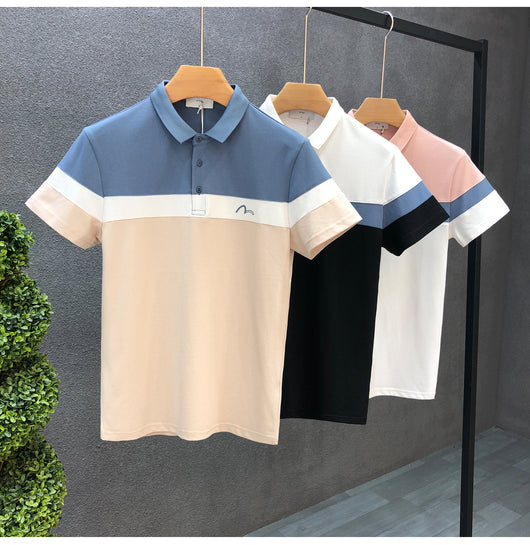 Playera Premium Slim Fit con Cuello Solapa y Contraste de Colores para Hombre - Image 13