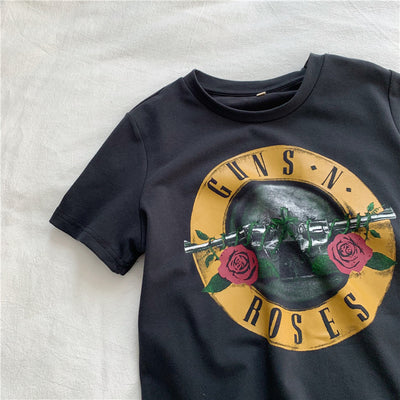 Camiseta Negra de Algodón Lavado con Escote Ombligo para Mujer - Image 2