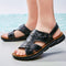 Sandalias Dual Cuero para Hombre - Comodidad Playa y Exterior
