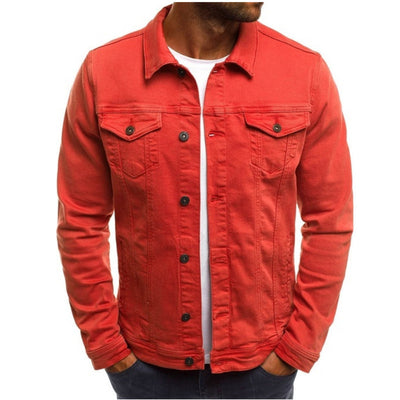 Chaqueta Casual de Mezclilla para Hombre con Botones - Image 8