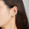 Aretes de Plata Esterlina S925 con Flor de Circonia Cúbica
