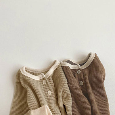 Conjunto de Ropa Primavera Coreana para Bebé - Pijama Casa Elegante - Image 12
