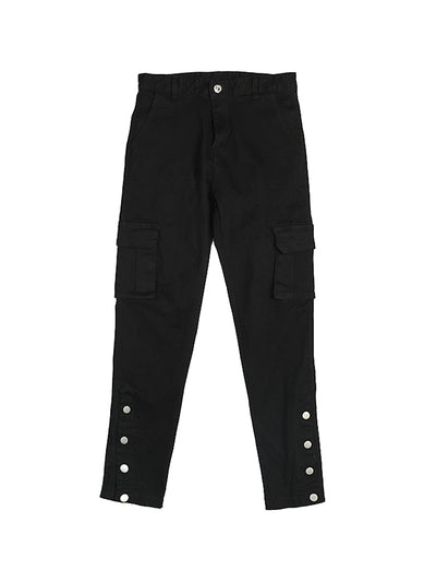 Pantalón Denim Negro Slim con Bota Abierta - Image 10