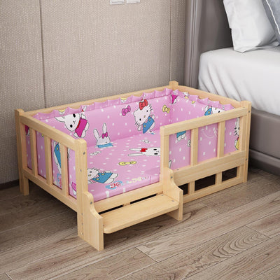 Cama de Madera para Perros - Diseño Veraniego Elevado - Image 6