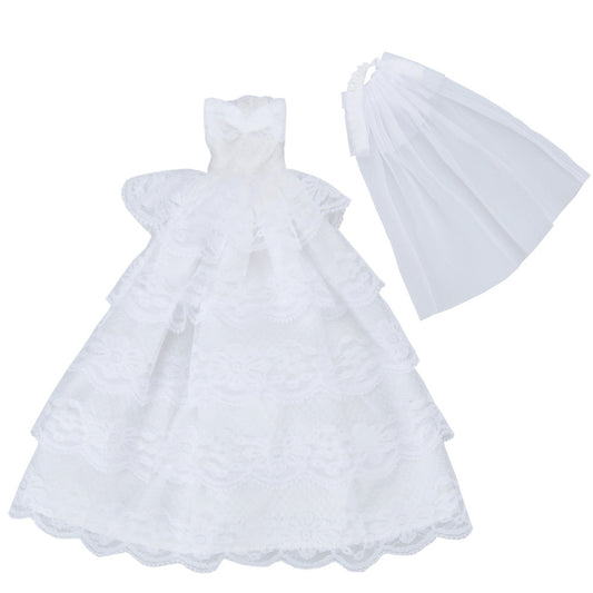Vestido de Novia para Muñecas - Conjunto de 5 Capas Estilo Occidental - Image 2