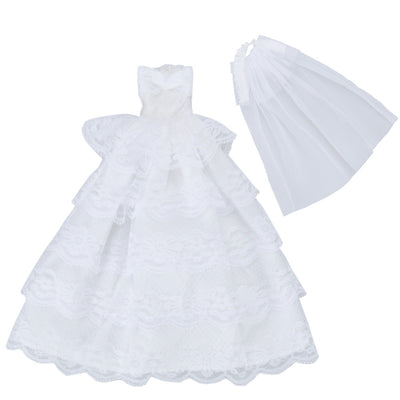 Vestido de Novia para Muñecas - Conjunto de 5 Capas Estilo Occidental - Image 2