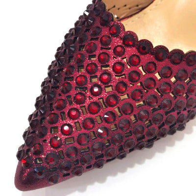 Bolso de Piedra Colorida con Zapatos de Tacón Medio y Punta Afilada para Mujer - Image 28