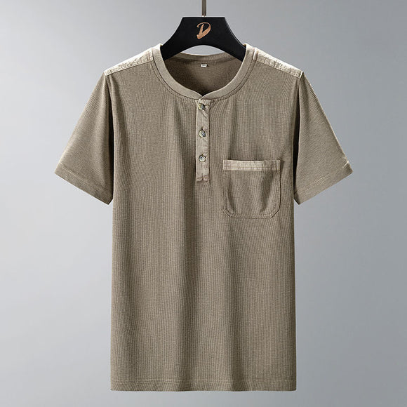 Camisa Slim Fit de Manga Corta para Hombre - Estilo Verano