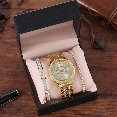 Reloj Pulsera Intercambiable Unisex de Tres Piezas - Image 12