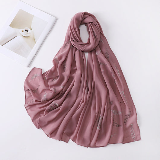 Pañuelo Elegante con Strass Cerrado para Mujer - Accesorio de Moda Versátil - Image 34