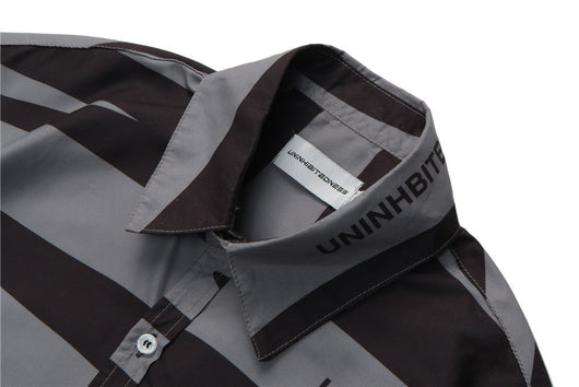 Camisa de Manga Corta con Estampado Personalidad para Hombre - Image 17