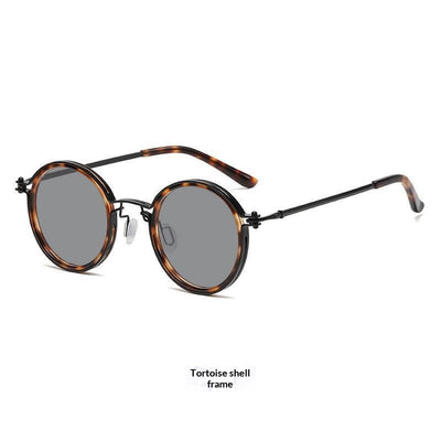 Gafas de Sol Redondas Punk Metal para Hombre - Image 8