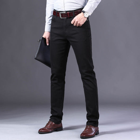 Pantalones Jeans Slim Fit Elásticos para Hombre - Estilo Business Casual - Image 8