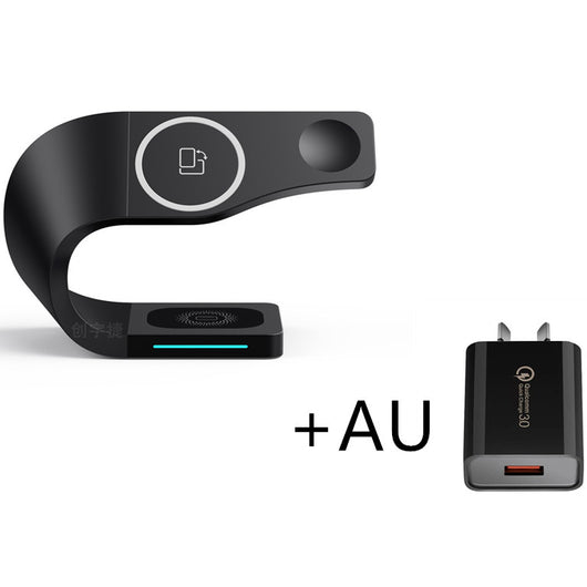 Estación de Carga Inalámbrica 3 en 1 para Smartphone, Reloj y Auriculares - Image 17