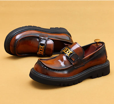 Zapatos de Cuero Lustrado para Hombre - Calzado Business Casual Ancho Elegante - Image 21