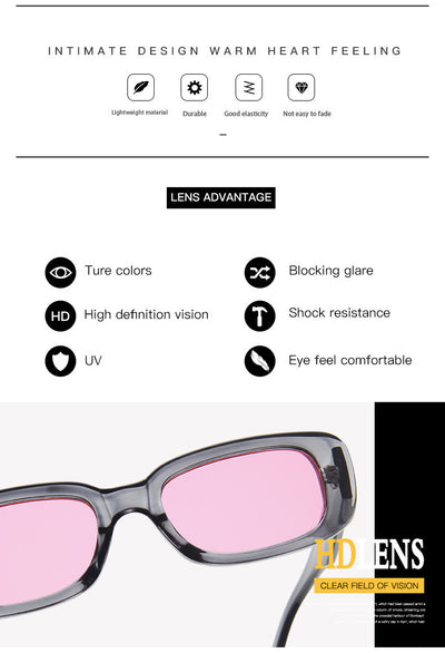 Gafas de Sol Cuadradas Efecto Gelatina - Colores Vibrantes - Image 16