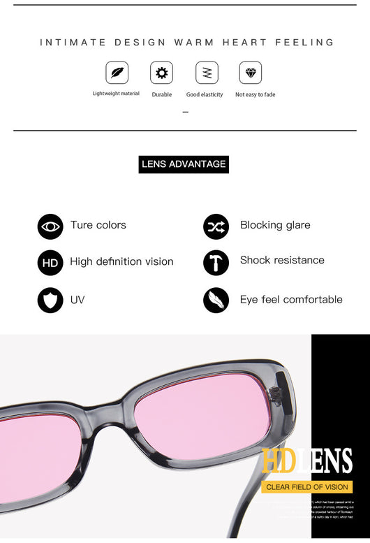Gafas de Sol Cuadradas Efecto Gelatina - Colores Vibrantes - Image 16