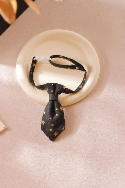 Collar Diseñador para Perros Pequeños y Medianos con Corbata Estrella Dorada Ajustable - Image 11
