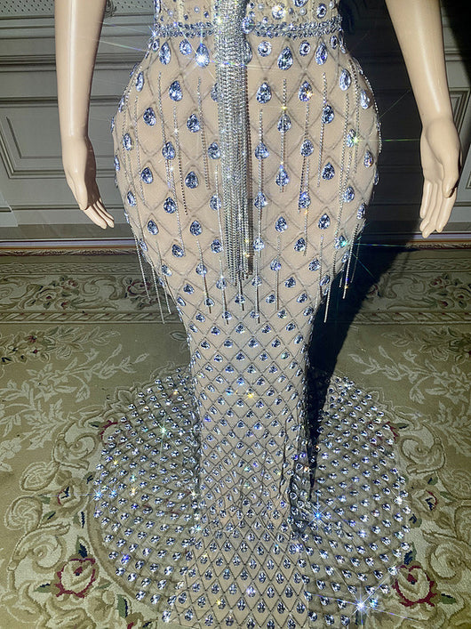 Vestido Sirena Elegante sin Espalda - Image 17