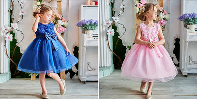 Vestido de Princesa Tutú Floral para Niña - Fiesta, Boda y Cumpleaños - Image 24