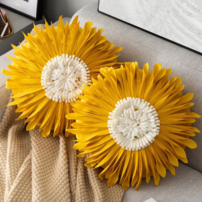 Almohada Decorativa Floral Lujo - Diseño Girasol y Crisantemo - Image 9