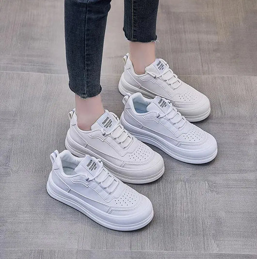 Zapatillas Blancas Mujer con Suela Gruesa y Plataforma Cómoda - Image 10