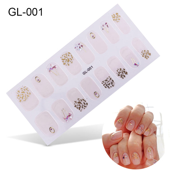 Pegatinas de Uñas con Efecto Láser y Película de Aceite Colorida - Image 21