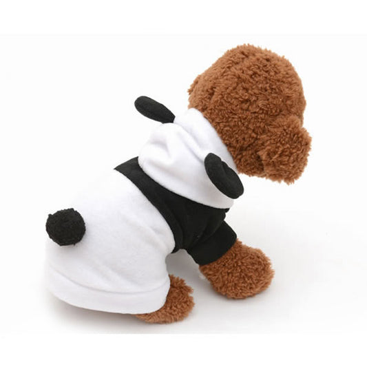 Abrigo para Perro Panda Blanco y Negro - Ropa de Otoño e Invierno