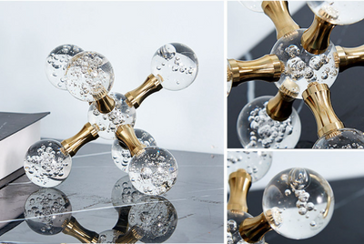 Decoración Molecular de Cristal Luxury para Sala de Estar y Mueble TV - Image 17