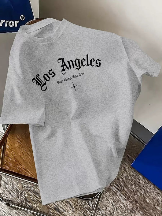 Playera Casual Los Angeles Cuello Redondo Hombre - Image 9