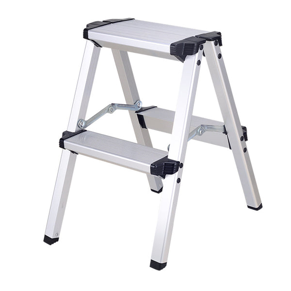 Escalera Taburete Plegable de Aluminio Doble Cara