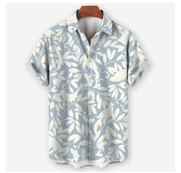 Camisa Casual de Playa para Hombre - Manga Corta Estilo Vacaciones - Image 17